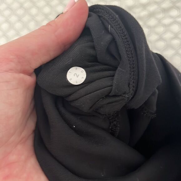 Lululemon black tech mesh align - sizes 2 and 4 are both available- EUC - Picture 6 of 6
